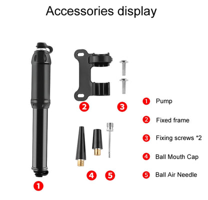 Bicycle High Pressure Pump Home Mini Portable Basketball Inflator Accessories