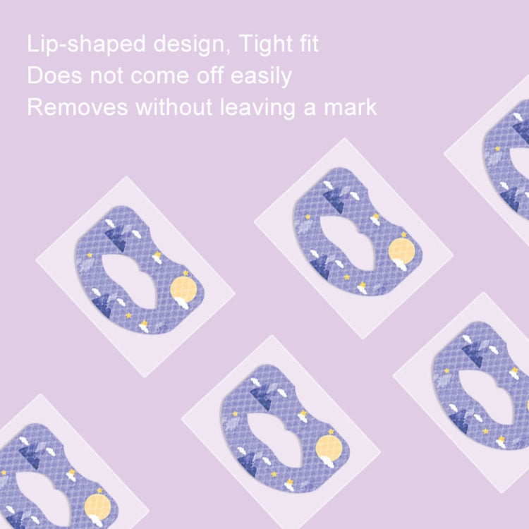 30pcs /Box Fawnmum Mouth Breathing Patch Night Stop Snoring Patch Anti-Snoring Closed Mouth Patch, Children Purple, Children Blue, Adult Pink, Adult Blue
