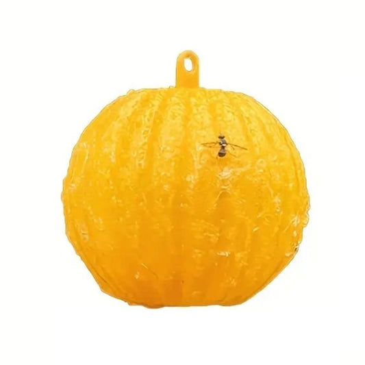 Outdoor Fruit Fly Mosquito Citrus Trap Sticky Ball, Yellow