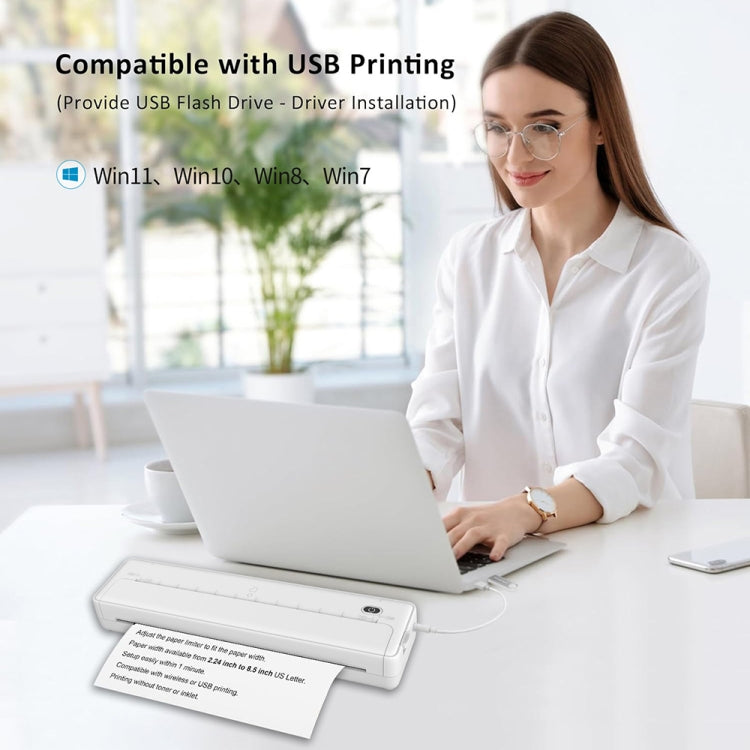 A4-XZ 203DPI A4 Home Portable Smart Wireless Inkless Thermal Printer