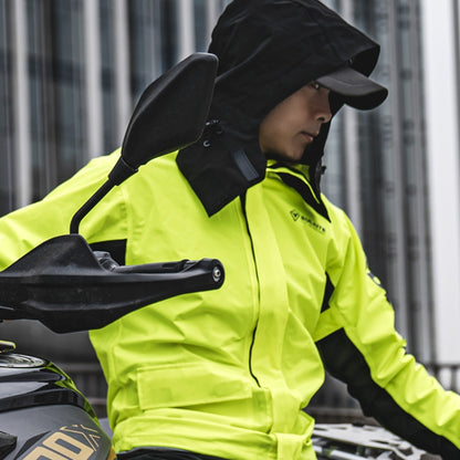 SULAITE Outdoor Motorcycle Riding Full Body Split Raincoat Suit