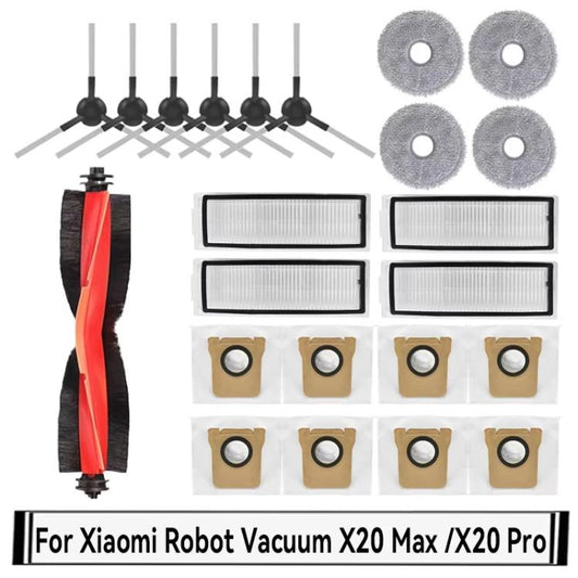 For Xiaomi Robot Vacuum X20 Max Parts Accessories, 13 In 1, 17 In 1, 21 In 1, 30 In 1, 42 In 1