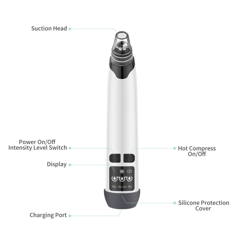KS-X007 Electric Heating Hot Compress Pore Cleaner Home Facial Blackhead Acne Remover