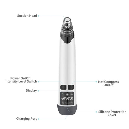 KS-X007 Electric Heating Hot Compress Pore Cleaner Home Facial Blackhead Acne Remover