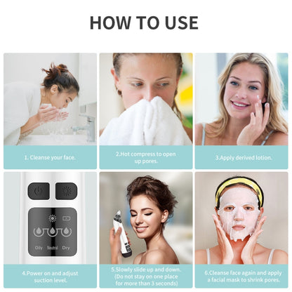 KS-X007 Electric Heating Hot Compress Pore Cleaner Home Facial Blackhead Acne Remover