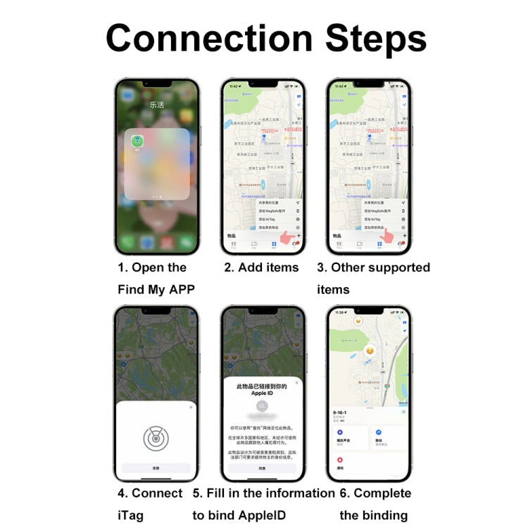 For Apple Series S11 Card-Type Positioning Smart Anti-Lost Device Locator