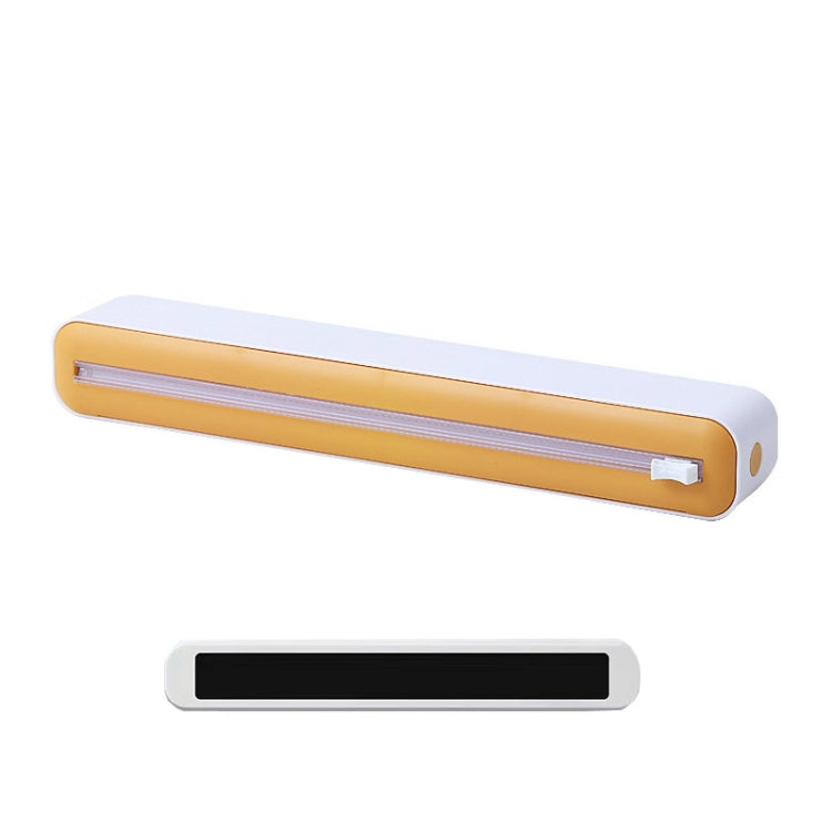 Cling Film Cutter Adjustable Storage Cutting Box, Yellow White, Blue White, Black White, Yellow White Magnetic Sticker, Blue White Magnetic Sticker, Black White Magnetic Sticker, Yellow White Magnet+Suction Cup, Blue White Magnet+Suction Cup�����������...