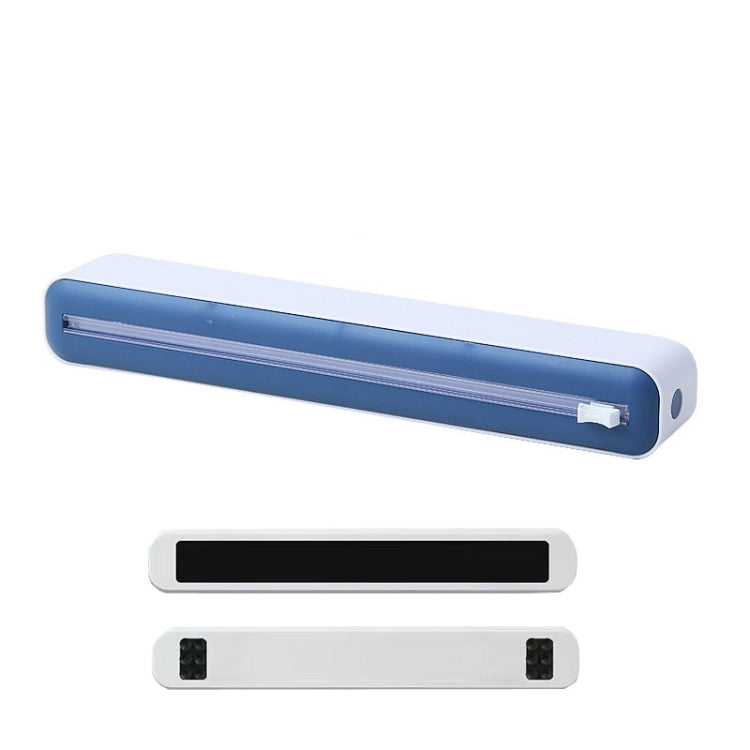 Cling Film Cutter Adjustable Storage Cutting Box, Yellow White, Blue White, Black White, Yellow White Magnetic Sticker, Blue White Magnetic Sticker, Black White Magnetic Sticker, Yellow White Magnet+Suction Cup, Blue White Magnet+Suction Cup�����������...