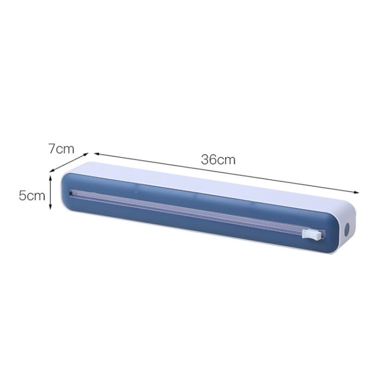 Cling Film Cutter Adjustable Storage Cutting Box, Yellow White, Blue White, Black White, Yellow White Magnetic Sticker, Blue White Magnetic Sticker, Black White Magnetic Sticker, Yellow White Magnet+Suction Cup, Blue White Magnet+Suction Cup�����������...