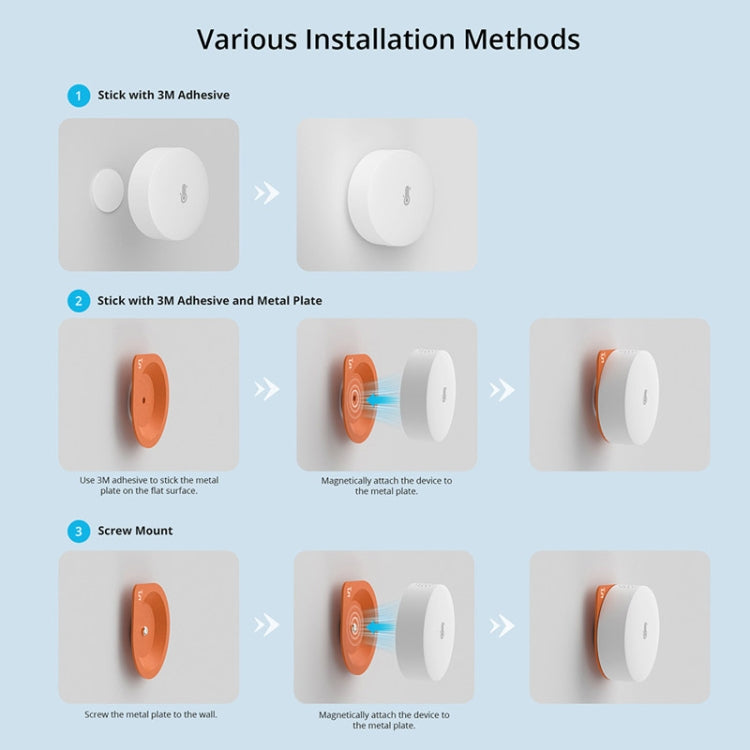 Wireless Temperature And Humidity Sensor Detector Smart Home, Sonoff SNZB-02P