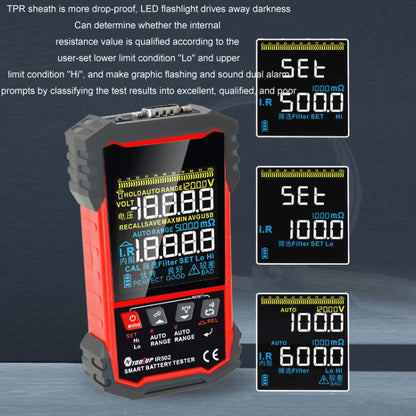 Battery Internal Resistance Tester Lead-Acid Alkaline Lithium Battery Tester