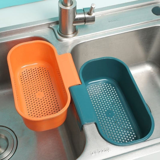 Kitchen Sink Drain Basket Washing Basin Multifunctional Storage Hanging Basket