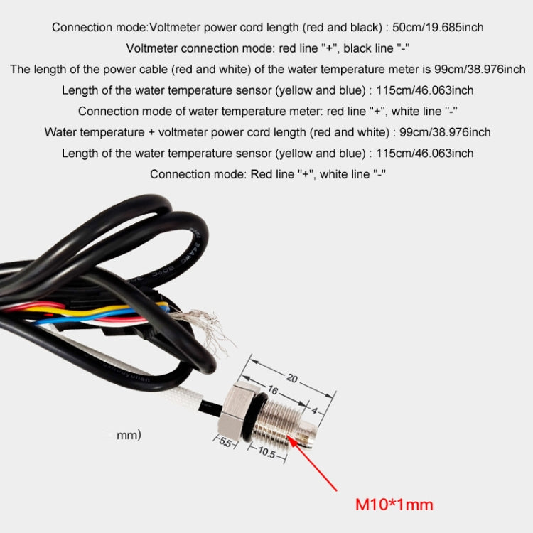 Morfayer Motorcycle Dual Display Intelligent Alarm Power Meter