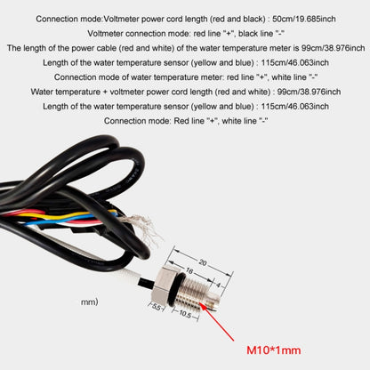 Morfayer Motorcycle Dual Display Intelligent Alarm Power Meter