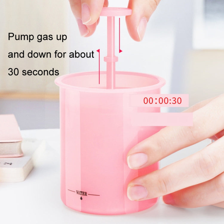 Facial Cleanser Foaming Maker Bubbler Cup Travel Portable Manual Foaming Bottle, Small Purple, Small Transparent, Small Pink, Large Purple, Large Transparent, Large Pink