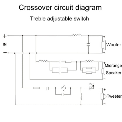 High Medium And Low 3-Way Audio Crossover Stage Speaker Divider