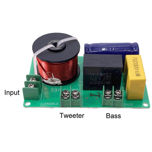 High And Low 2-Way Audio Crossover Hi-Fi Speaker Conversion Divider