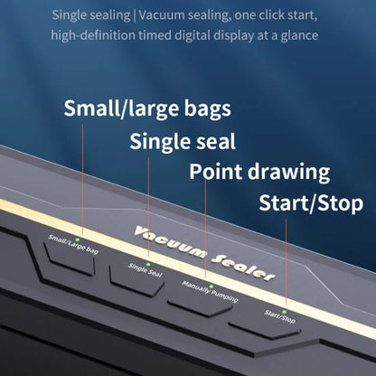 Food Vacuum Sealer Machine 60KPA Strong Suction, Small / Large Bag Modes With 10 Vacuum Bags, EU Plug, US Plug
