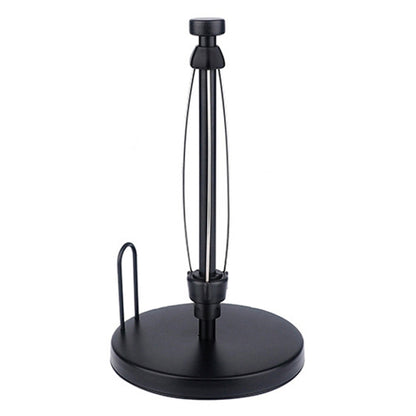 Household Stainless Steel Vertical Paper Towel Holder With Damping Dining Table Kitchen No Punch Paper Roll Holder, Square Black, Round Black, Round Silver