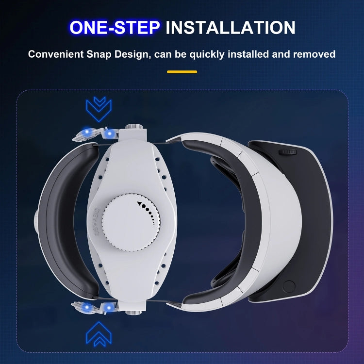 DEVASO For PlayStation VR 2 Elite Headband Non-Slip Comfortable Weight Reducing Headband