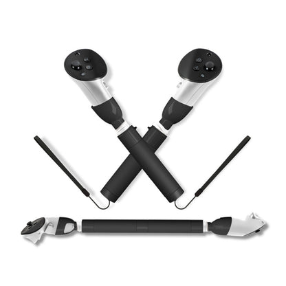 DEVASO For Meta Quest 3S / 3 Game Lightsaber Golf Game Extension Pole Baseball Grip Accessories