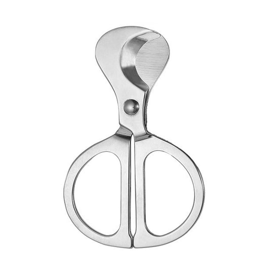 Portable Pill Cutter Stainless Steel Cigar Dispensing Scissors, Round Handle Silver, Round Hanlde Gold
