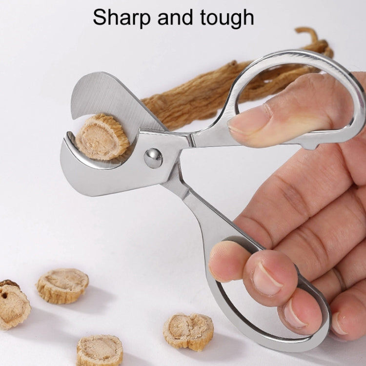 Portable Pill Cutter Stainless Steel Cigar Dispensing Scissors, Round Handle Silver, Round Hanlde Gold