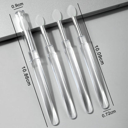 Nail Art Silicone Applicator Sticks Multi-Purpose Dabbing Powder Glitter Eyeshadow Brush Applying Manicure Tool, 2pcs