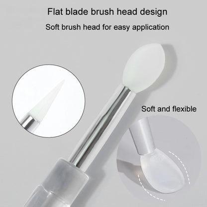 Nail Art Silicone Applicator Sticks Multi-Purpose Dabbing Powder Glitter Eyeshadow Brush Applying Manicure Tool, 2pcs
