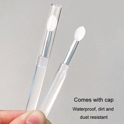 Nail Art Silicone Applicator Sticks Multi-Purpose Dabbing Powder Glitter Eyeshadow Brush Applying Manicure Tool, 2pcs