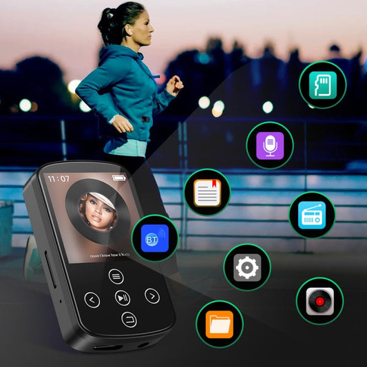 MP3 Bluetooth Music Player HIFI Sports Clip Touch Screen MP4
