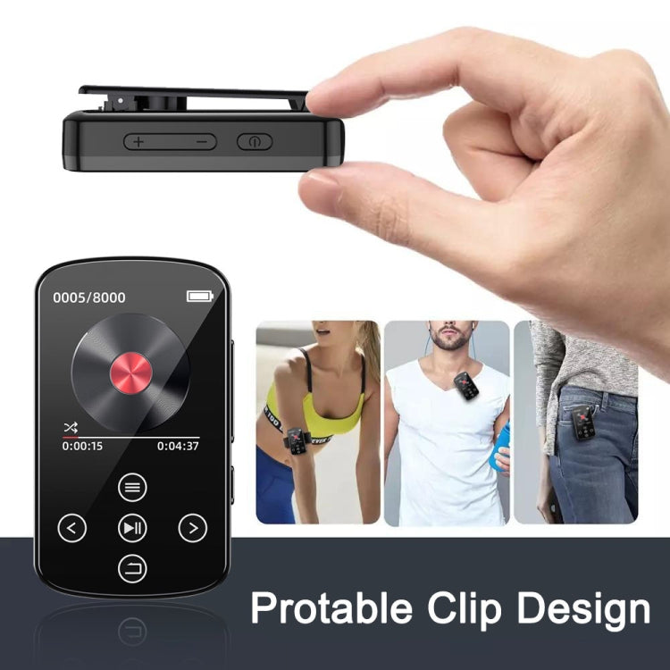MP3 Bluetooth Music Player HIFI Sports Clip Touch Screen MP4