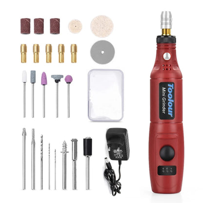 Mini Electric Grinder Micro Grinding Pen DIY Small Carving Tools, EU Plug Red, EU Plug Green, EU Plug Gray