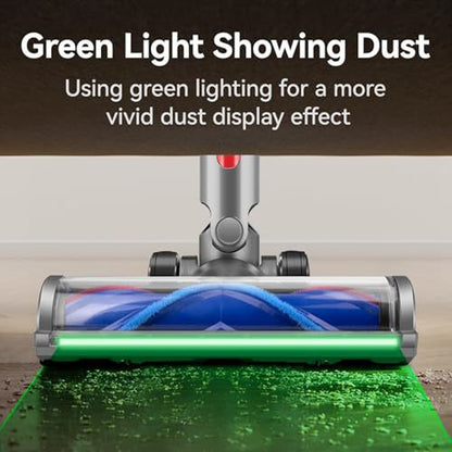 Soft Velvet Suction Head With Full Range Dust Display Light