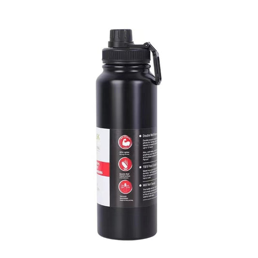 304 Stainless Steel Insulated Water Cup Handheld Large Capacity Outdoor Sports Kettle Vacuum Water Bottle, 800ml, 1000ml