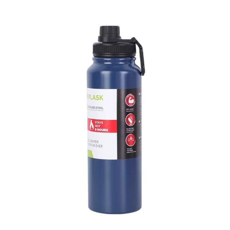 304 Stainless Steel Insulated Water Cup Handheld Large Capacity Outdoor Sports Kettle Vacuum Water Bottle, 800ml, 1000ml