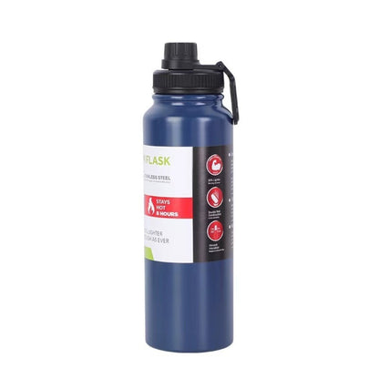 304 Stainless Steel Insulated Water Cup Handheld Large Capacity Outdoor Sports Kettle Vacuum Water Bottle, 800ml, 1000ml