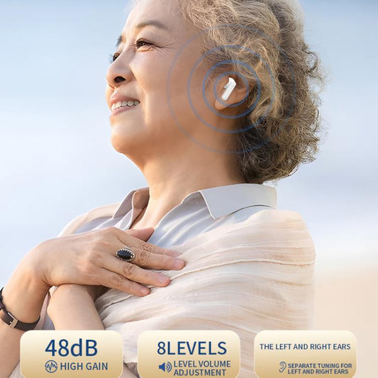 64-Channel Bluetooth Hearing Aid With Digital Charging Compartment