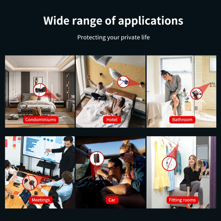 جهاز كشف الكاميرات الخفية، جهاز تتبع GPS، حساسية قابلة للتعديل بخمسة مستويات، T011