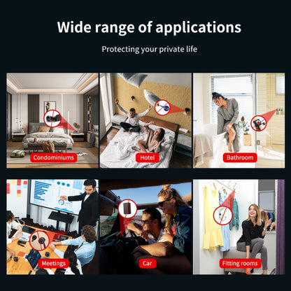 جهاز كشف الكاميرات الخفية، جهاز تتبع GPS، حساسية قابلة للتعديل بخمسة مستويات، T011