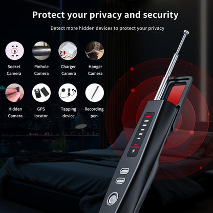 جهاز كشف الكاميرات الخفية، جهاز تتبع GPS، حساسية قابلة للتعديل بخمسة مستويات، T011