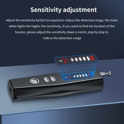 جهاز كشف الكاميرات الخفية، جهاز تتبع GPS، حساسية قابلة للتعديل بخمسة مستويات، T011