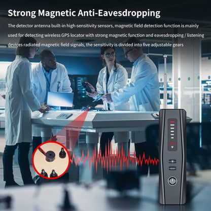 جهاز كشف الكاميرات الخفية، جهاز تتبع GPS، حساسية قابلة للتعديل بخمسة مستويات، T011