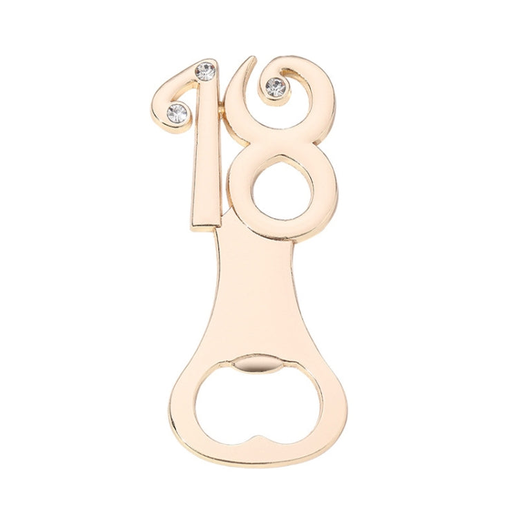 Digital Shape Wedding Party Manual Bottle Opener Beer Drinks Driver, 12, 15, 16, 18, 20, 21, 30, 35, 40, 45, 50, 55, 60, 65, 70, 75, 80, 90