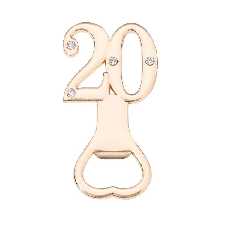 Digital Shape Wedding Party Manual Bottle Opener Beer Drinks Driver, 12, 15, 16, 18, 20, 21, 30, 35, 40, 45, 50, 55, 60, 65, 70, 75, 80, 90
