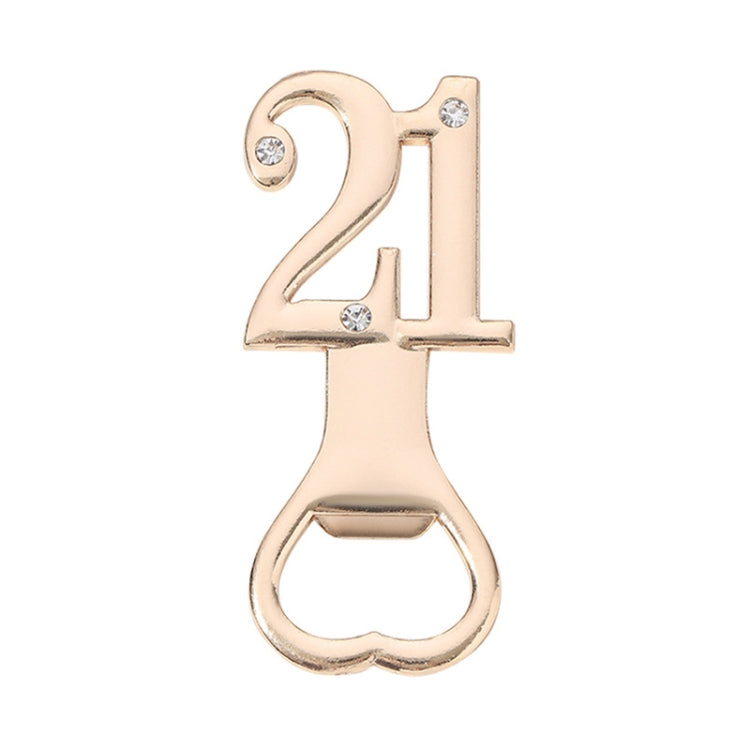 Digital Shape Wedding Party Manual Bottle Opener Beer Drinks Driver, 12, 15, 16, 18, 20, 21, 30, 35, 40, 45, 50, 55, 60, 65, 70, 75, 80, 90