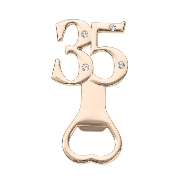Digital Shape Wedding Party Manual Bottle Opener Beer Drinks Driver, 12, 15, 16, 18, 20, 21, 30, 35, 40, 45, 50, 55, 60, 65, 70, 75, 80, 90