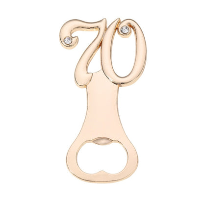 Digital Shape Wedding Party Manual Bottle Opener Beer Drinks Driver, 12, 15, 16, 18, 20, 21, 30, 35, 40, 45, 50, 55, 60, 65, 70, 75, 80, 90