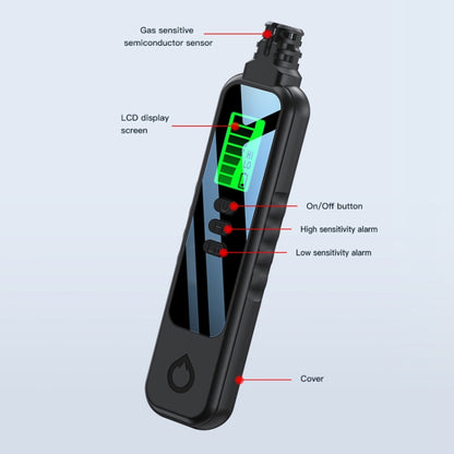 Portable Flammable Gas Methane Leak Detector Alarm