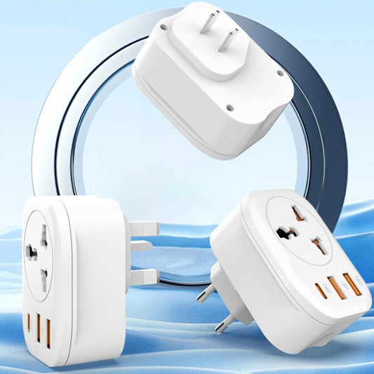 Universal Converter Plug 2USB+Type-C Smart Converter Socket
